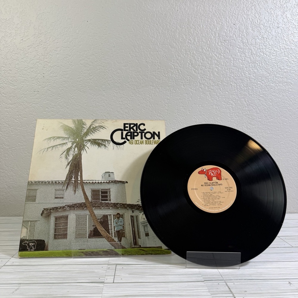 Eric Clapton–461 Ocean Boulevard–1974 RSO–SO 4801 Vinyl Record LP